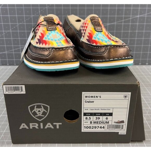 Ariat Shoes - Ariat Cruiser Women's Sz 8.5 US 39 EU Slip-On Copper Metallic/Rainbow AZTEC